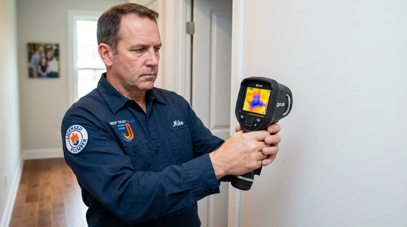 Thermal imaging leak detection by Johns Plumbing LLC in Palos Park